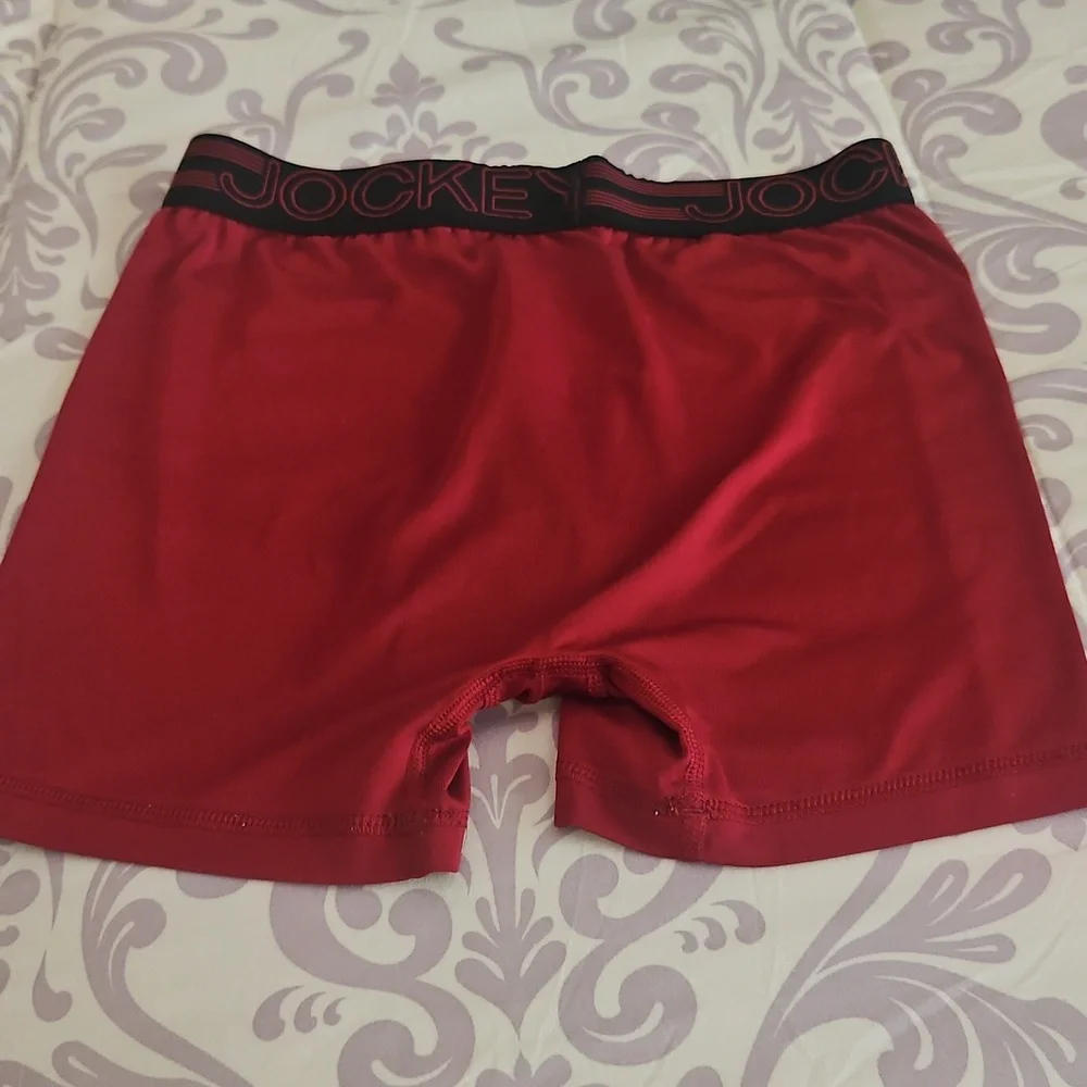 Jockey Briefs W Support Pouch Red & Black Size small